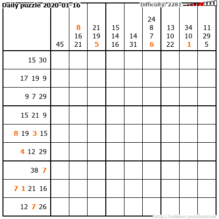 Daily puzzle 2020-01-16
