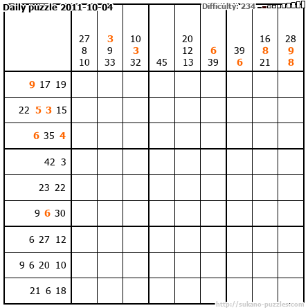 Daily puzzle 2011-10-04