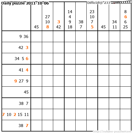 Daily puzzle 2011-10-06