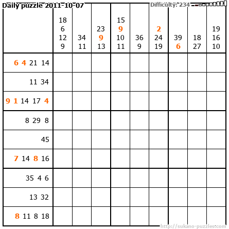 Daily puzzle 2011-10-07