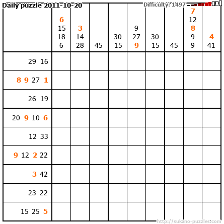 Daily puzzle 2011-10-20