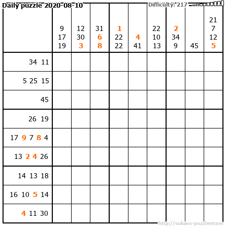 Daily puzzle 2020-08-10