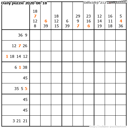 Daily puzzle 2020-08-18