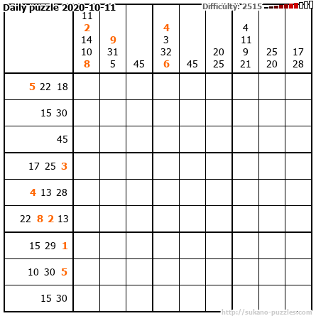 Daily puzzle 2020-10-11