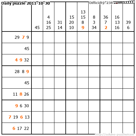 Daily puzzle 2011-10-30