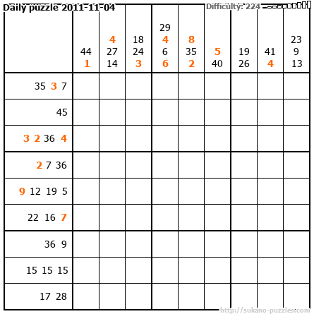 Daily puzzle 2011-11-04