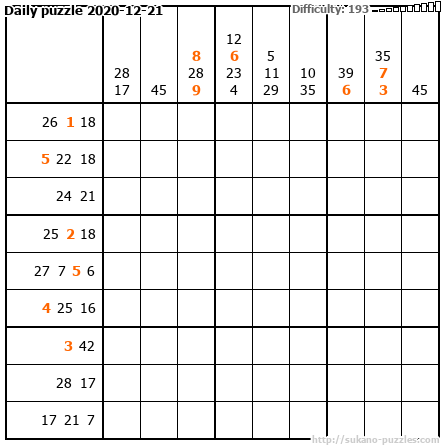 Daily puzzle 2020-12-21