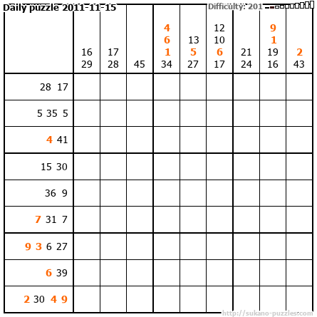 Daily puzzle 2011-11-15