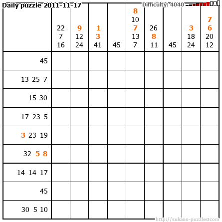 Daily puzzle 2011-11-17