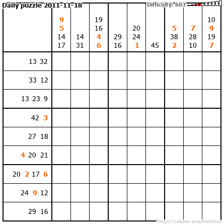 Daily puzzle 2011-11-18