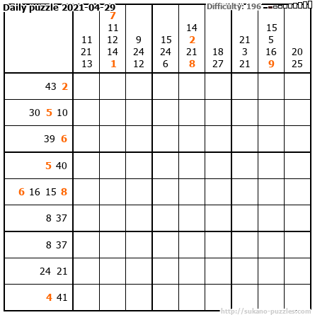 Daily puzzle 2021-04-29