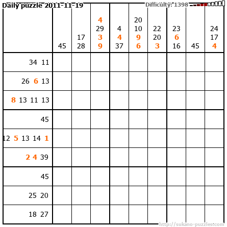 Daily puzzle 2011-11-19