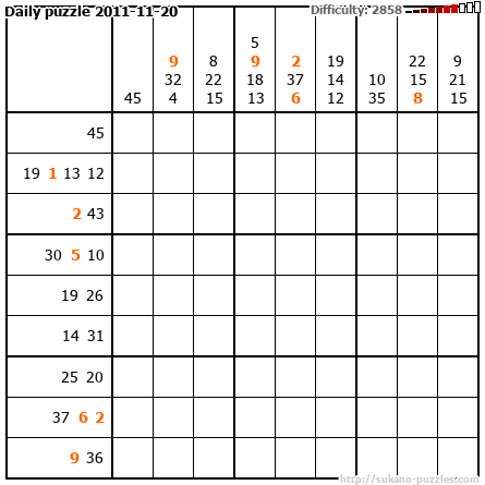Daily puzzle 2011-11-20
