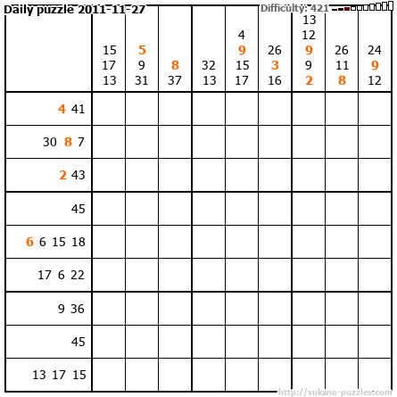 Daily puzzle 2011-11-27