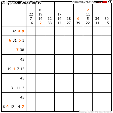 Daily puzzle 2021-08-19