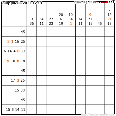 Daily puzzle 2011-12-01