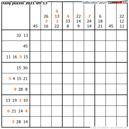 Daily puzzle 2021-09-13