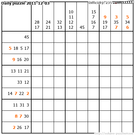 Daily puzzle 2011-12-03