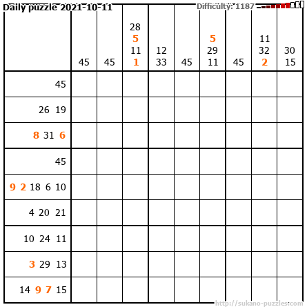 Daily puzzle 2021-10-11