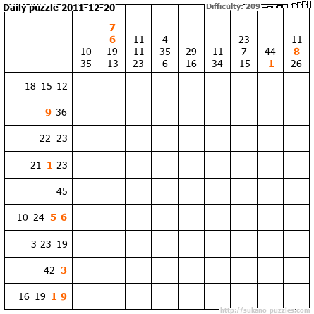 Daily puzzle 2011-12-20