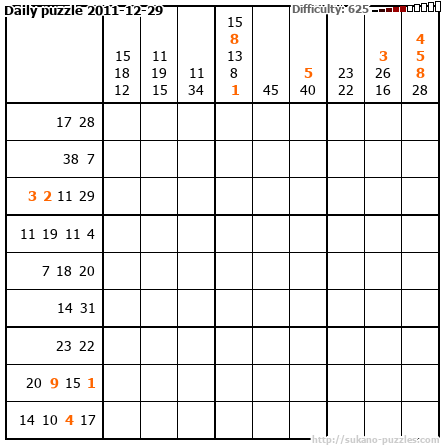 Daily puzzle 2011-12-29