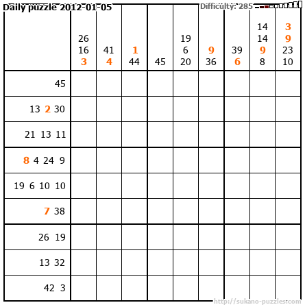 Daily puzzle 2012-01-05