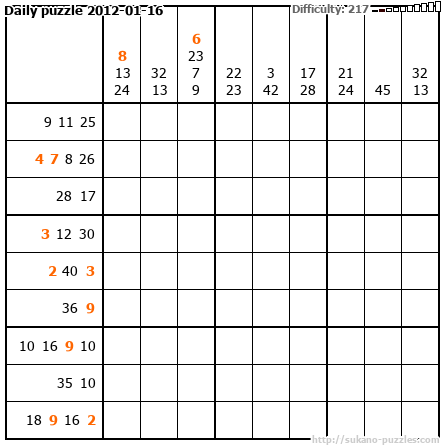 Daily puzzle 2012-01-16