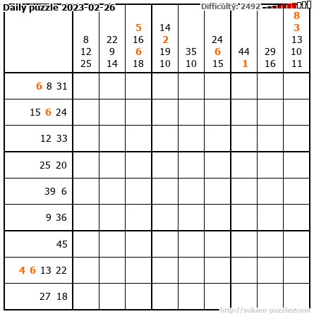 Daily puzzle 2023-02-26