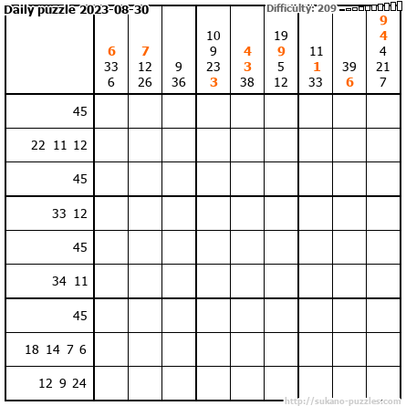 Daily puzzle 2023-08-30