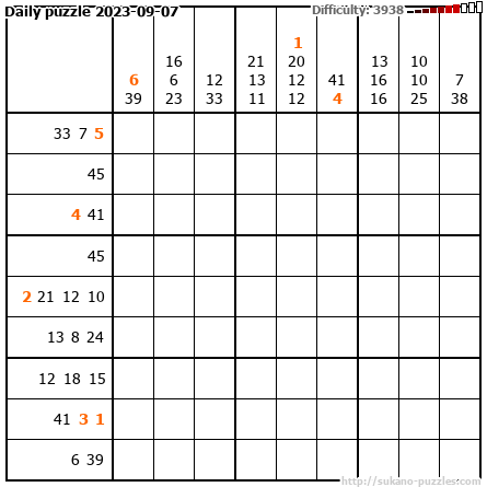 Daily puzzle 2023-09-07