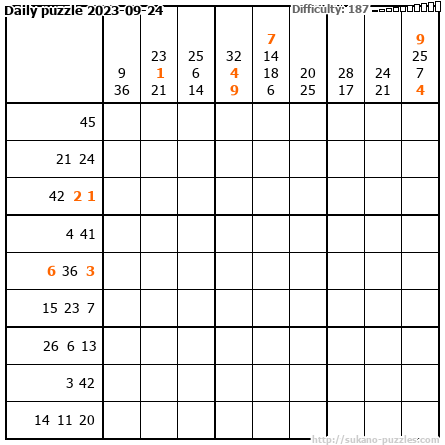 Daily puzzle 2023-09-24