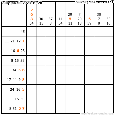 Daily puzzle 2023-10-26