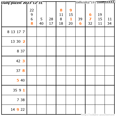 Daily puzzle 2023-12-31