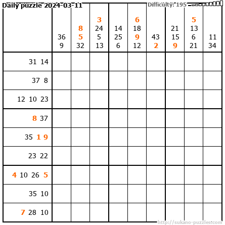 Daily puzzle 2024-03-11