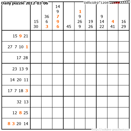 Daily puzzle 2012-03-06