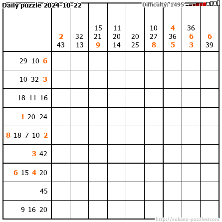 Daily puzzle 2024-10-22