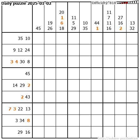 Daily puzzle 2025-01-02