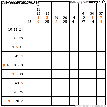 Daily puzzle 2025-01-19