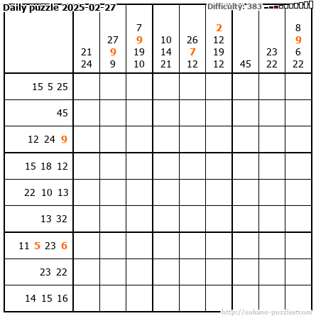 Daily puzzle 2025-02-27