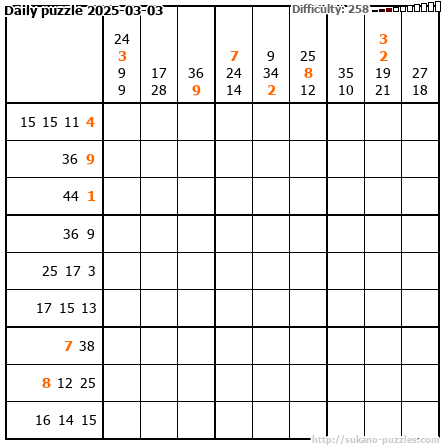 Daily puzzle 2025-03-03