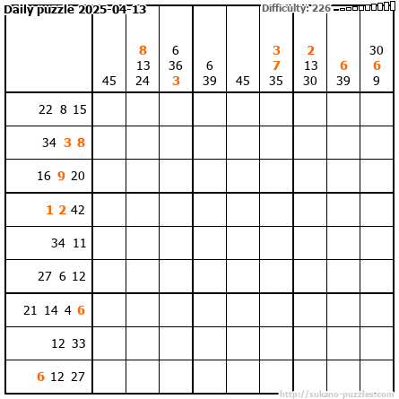 Daily puzzle 2025-04-13