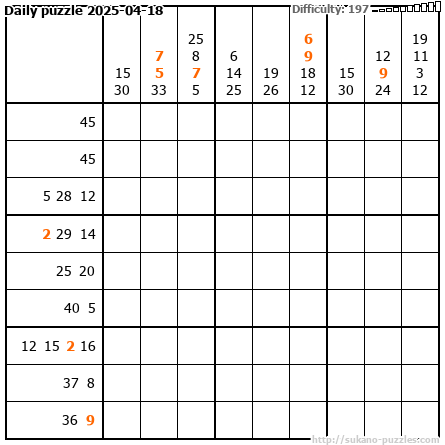 Daily puzzle 2025-04-18