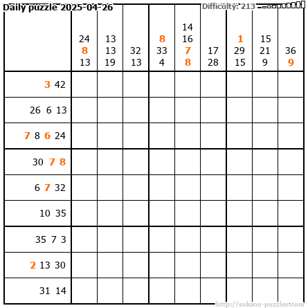 Daily puzzle 2025-04-26