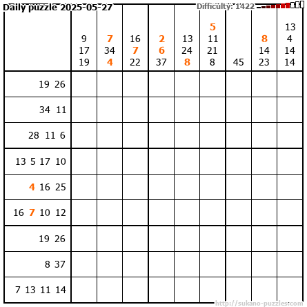 Daily puzzle 2025-05-27