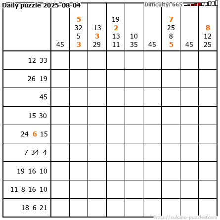 Daily puzzle 2025-08-04