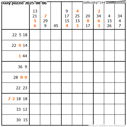 Daily puzzle 2025-08-06