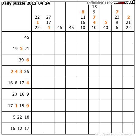 Daily puzzle 2012-04-24