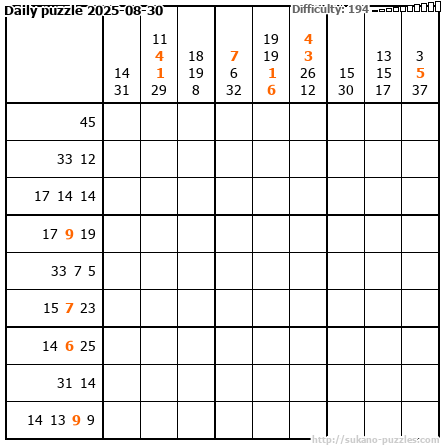 Daily puzzle 2025-08-30