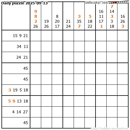 Daily puzzle 2025-09-13