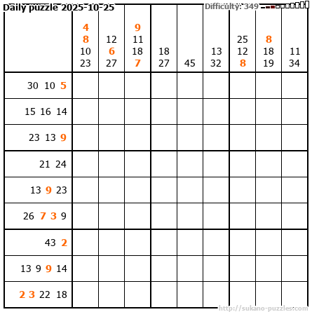 Daily puzzle 2025-10-25